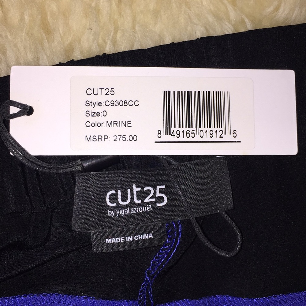 Cut 25 by yigalazrouel pants size 0 mrine color - Picture 6 of 8